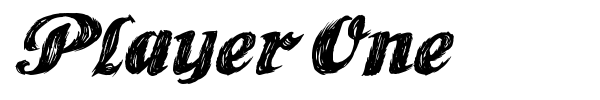 Player One font preview